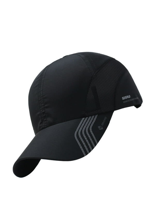 Men's Cooling Peaky Visor Baseball Cap, Breathable Outdoor Sun Hat, Black