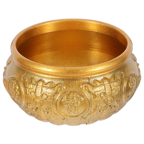 Masteelf Copper Treasure Basin Ornament For Living Room And Entryway Feng Shui Wealth Bowl Decorative Treasure Bowl For Good Luck