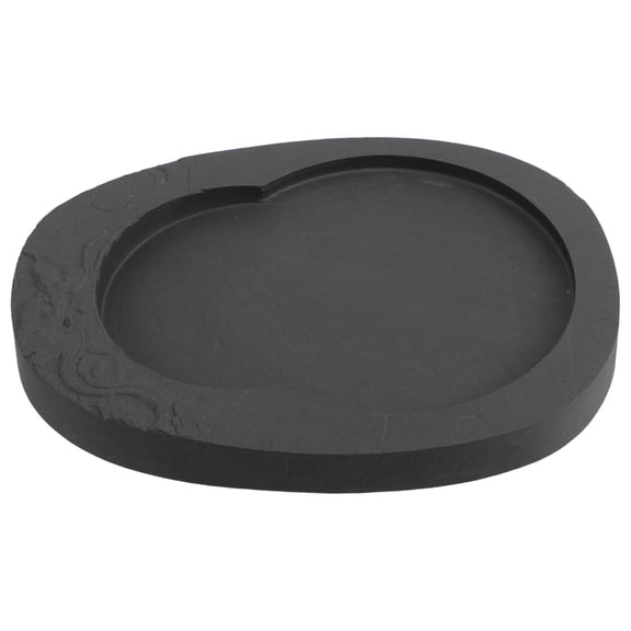 Masteelf Covered Inkstone For Calligraphy Dragon Carved Design For Writing And Drawing Chinese Traditional Ink Slab Artistic Calligraphy Supplies Collectible Ink Tray 5-Inch