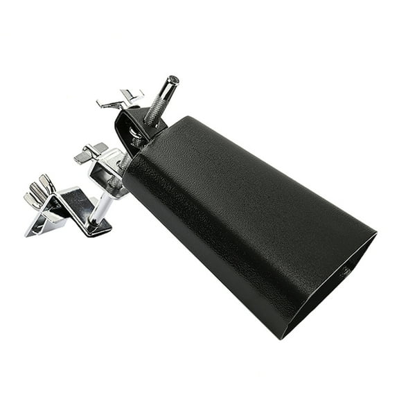 Masteelf Cow Bell for Cheering Drum Clip Cowbell Salsa Fashionable Black Accessory