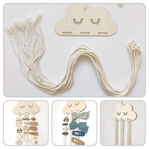 Masteelf Creative Beige Cloud Shape Wall Art Decor for Home Decoration Synthetic Material 6.3x3.9 Inches