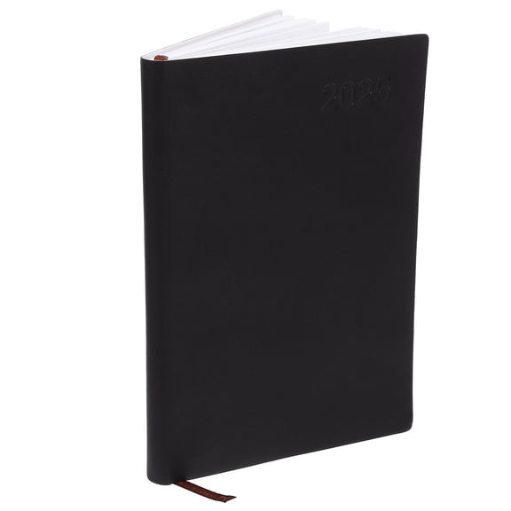 Masteelf Daily Planner Organizer with PU Cover and Paper for Writing Use Black A5 Size