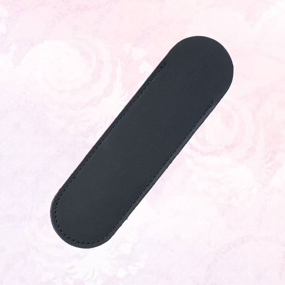 Masteelf Compact Black Pen Pouch Holder, Single Pencil Case for Fountain, Ballpoint, and Gel Pens, Stylish and Portable