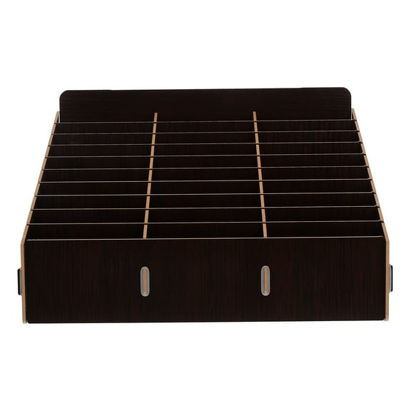 Masteelf Mobile Phone Storage Box with Cubes Organizer for Office Desk, 32.5 x 23.5 x 18.5 CM, and Spacious