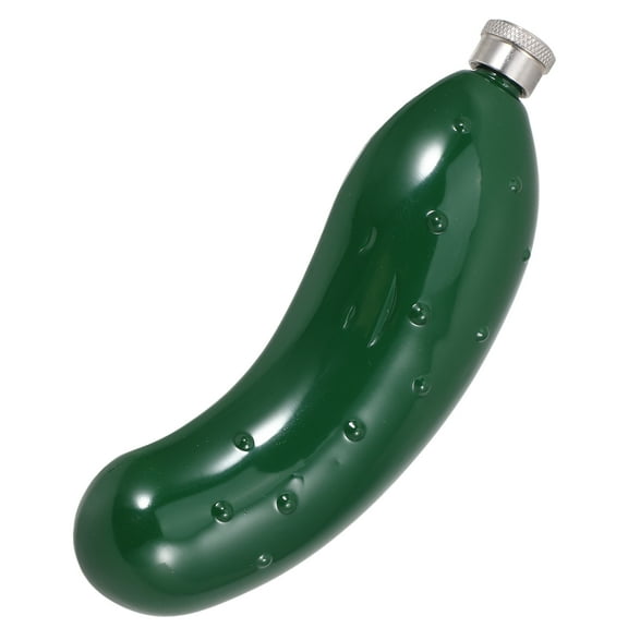 Masteelf Cucumber Shaped Stainless Steel Flask Portable Whiskey Bottle Water Bottle Jug For Men And Women Ideal For Travel Outdoor Activities