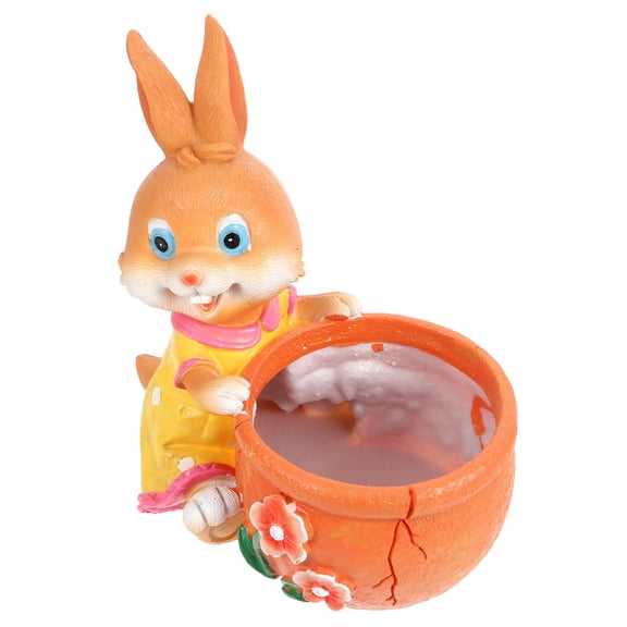Masteelf Cute Rabbit Shaped Flower Pot 1 Set Planter for Succulents