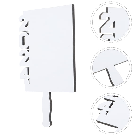 IDEANATEGRATE Sublimation Blanks Photo Fan Photo Frame Fan White Density Board Blank Design 1Pcs