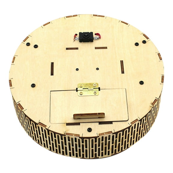 Masteelf DIY Robot Vacuum Cleaner Model DIY Science Experiment Educational STEM Building Kit STEM Assembly 3D Wooden Puzzle for Teens Project