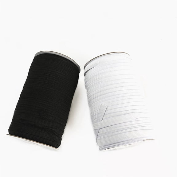 Masteelf DIY Springy Stretch Knitting Sewing Elastic Spool Cord Elastic Bands (Black)