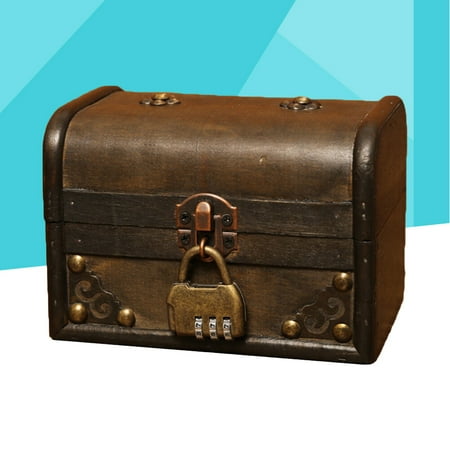 Masteelf Dark Brown Wooden Storage Box for Jewelry and Small Items Design for Home and Office 1PC