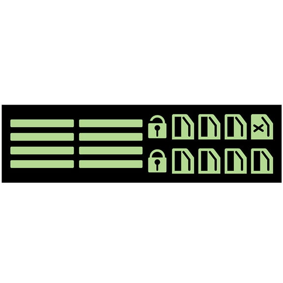 Masteelf  Decal Number Lifter Stickers Exterior Car Automotive Accessories Button Window