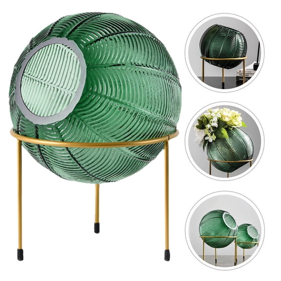 Masteelf Decor Glass Vase Lifestyle Decoration Greenery Silk Flowers Office