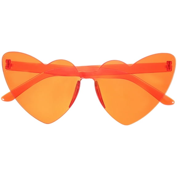 Masteelf  Decorative Frameless Glasses Photo Props Sunglasses Men and Women Miss Red