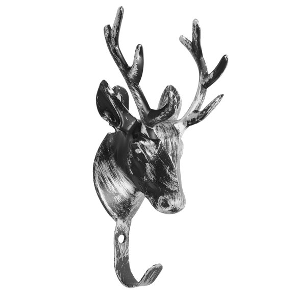 Masteelf Deer Head Shaped Wall Hook Coat Hanger Wall Hook Home Coat Rack