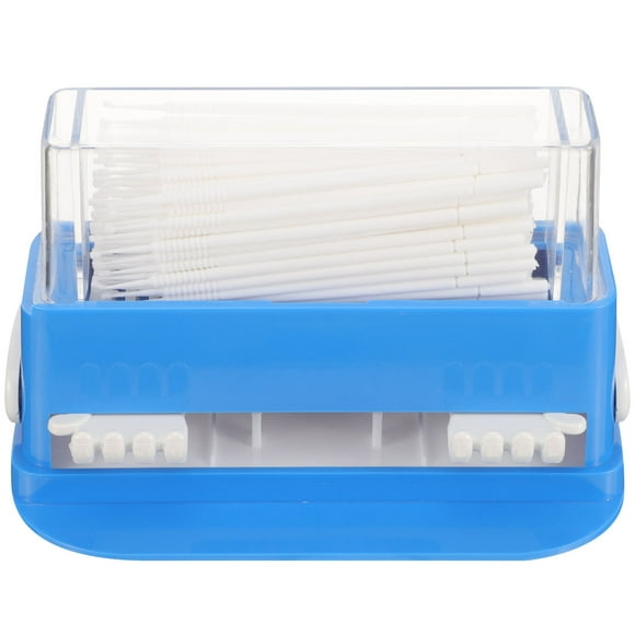 Masteelf Dental Micro Applicator Brush for Oral Cleaning Portable and Hygienic with Storage Box White Plastic 100pcs