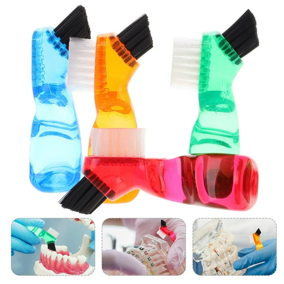 Masteelf Dental Retainer Cleaner with Ergonomic Handle for Daily Use Safe and Effective Plastic Assorted Color