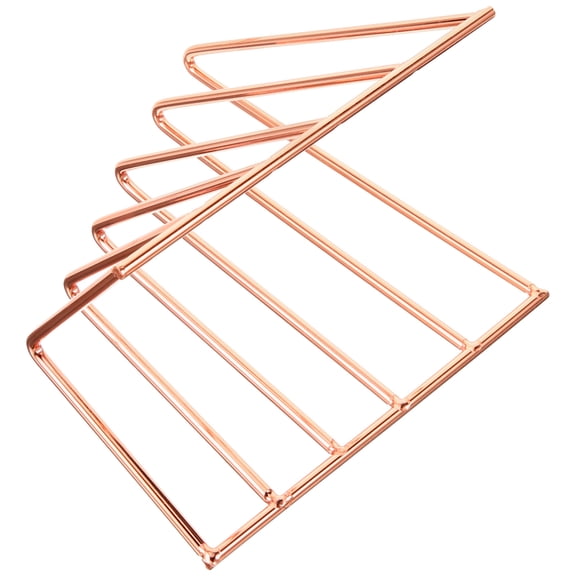 Masteelf Desktop Book Shelf Metal Bookend Stable Bookshelf Man 14.00X13.50X9.50CM Golden