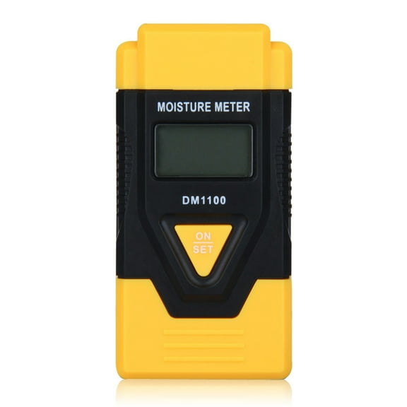 Masteelf  Digital LCD Three-in-One Moisture Meter Humidity Tester Yellow