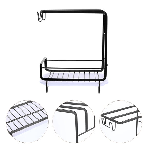 Masteelf Kitchen Dish Sponge Holder with Drainer Rack, Detachable Storage Organizer for Sink and Counter