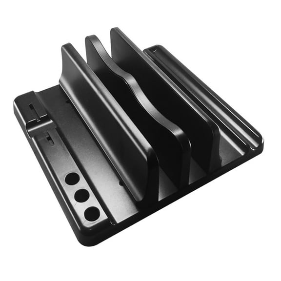 Masteelf Dock Version Vertical Laptop Stand Double Desktop Stand Holder With Adjustable Dock Book Rest For Reading Desktop Organizer Rack