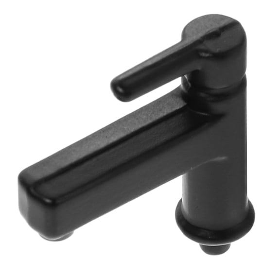 Masteelf 1:12 Scale Miniature Dollhouse Faucet Black Alloy Sink Model Realistic Bathroom Kitchen Decoration Accessory