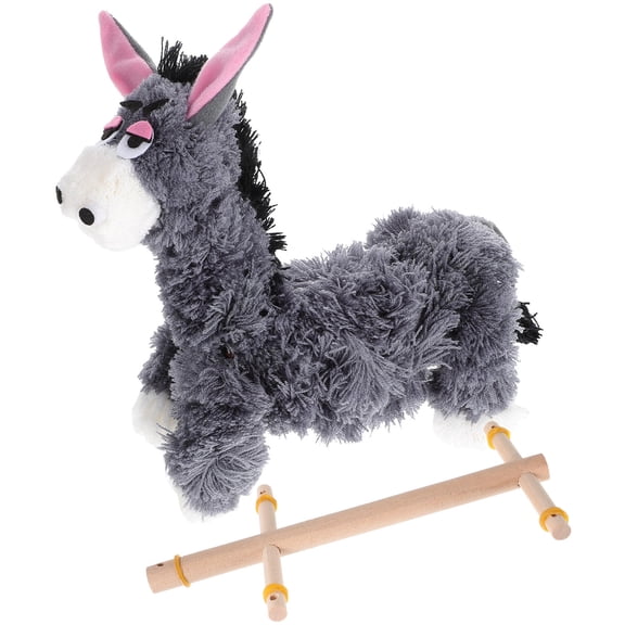 Masteelf Donkey Marionette Felt Animals Plush Panda Toy Parent-child Grey