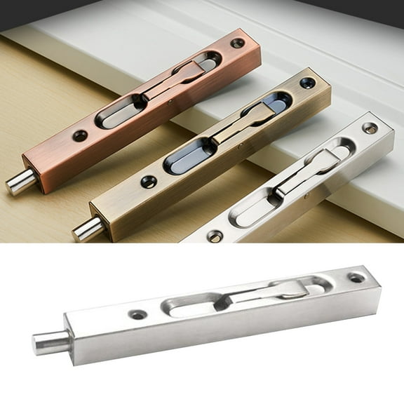 DRAFIDEEP Zinc Alloy Door Bolt Lock with Unique Pull Handle for Secure Double Door Installation