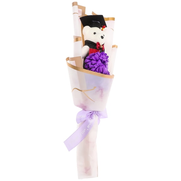 Masteelf Bear Graduation Flower Bouquet Cute Child Party Banquet Decoration Arrangement