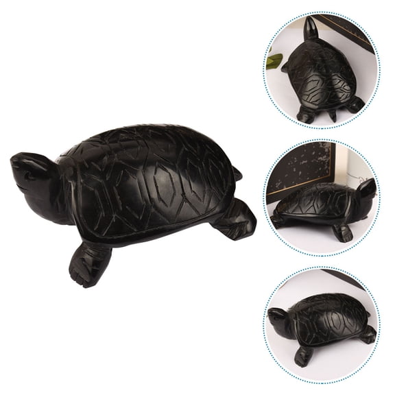 Masteelf Dragon Turtle Ornament Garden Tortoise Decorative Home Black
