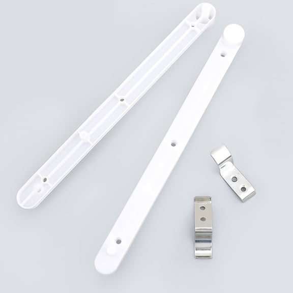 Masteelf Drawer Cabinet Slide Concealed Door Track Corner Cabinet Track 24.4x2.75cm White