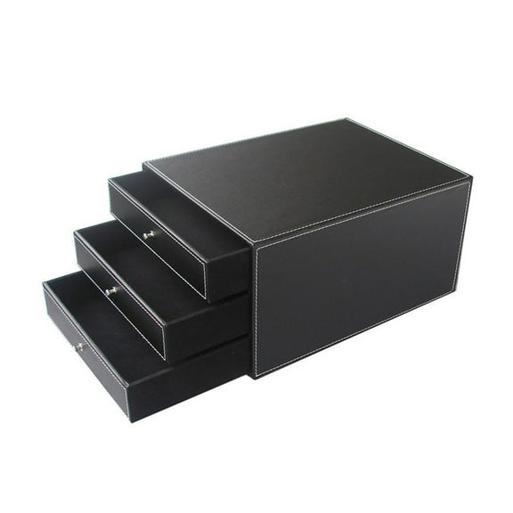 Masteelf Drawer Storage Cabinet Rolling Desk Shelves Computer Office Black
