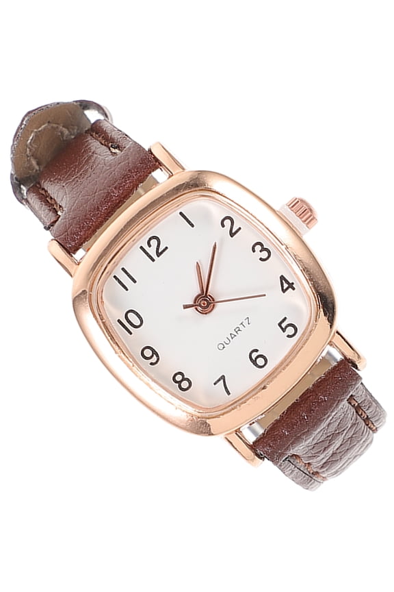 Women's Brown Quartz Watch 3994870 - Elegant Casual Timepiece with Minimalist Design Perfect for Daily Wear