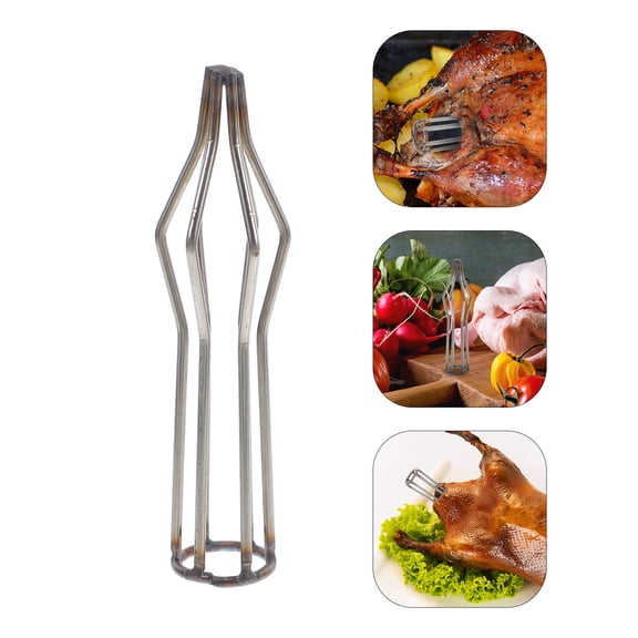 Masteelf Black -Shaped Grill Support System with Shape-Keeping Accessories for Outdoor Barbecue and Grilling