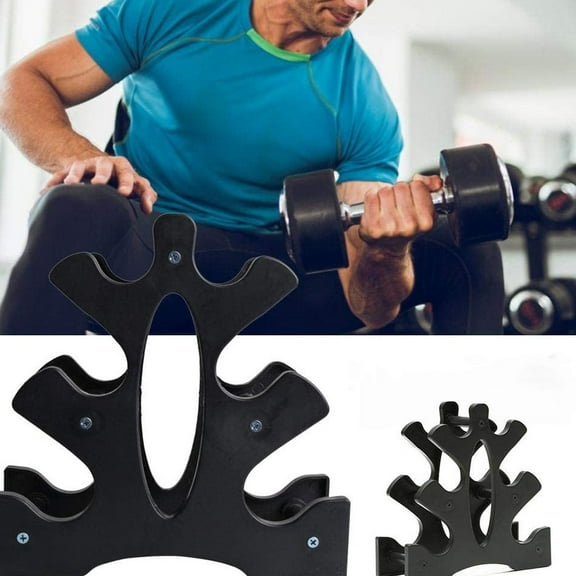 Masteelf  Dumbbell Storage Rack Dumbbells Black Prevent Rolling