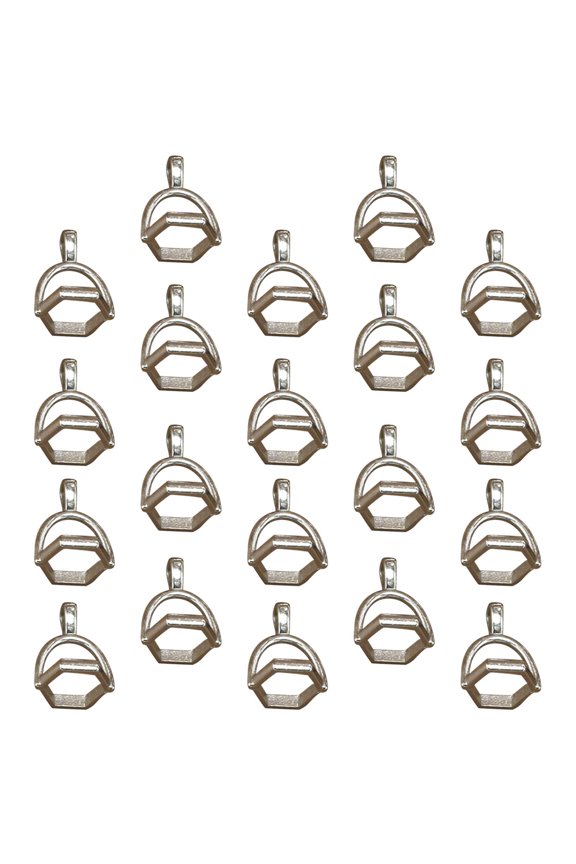 Durable Alloy Charm Pendant for Jewelry Making Projects Silver Color 20 Pieces