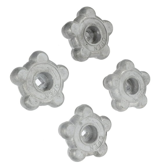 HEATSHAKING Round Valve Handle Aluminum For Valve Handle Water Pipe Maintenance 4Pcs 2.2In