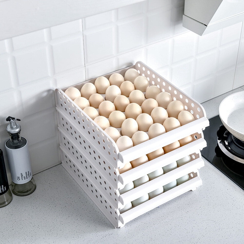 Masteelf  Egg Container Refrigerator Crisper Organizer Kitchen Drawer for Fridge