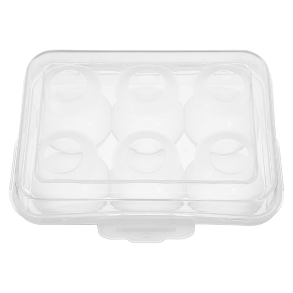 Masteelf  Egg Preservation Box Storage Bins with Lids Refrigerator Travel Transparent