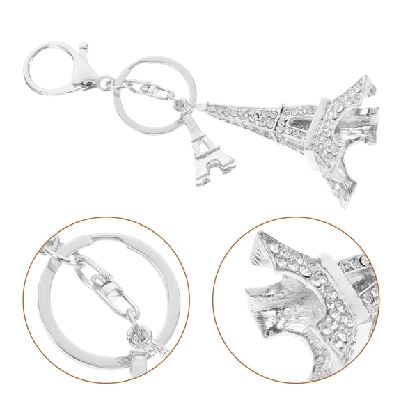 Masteelf Eiffel Tower Keychain Charm Decorative Key Accessory for Bags and Keys
