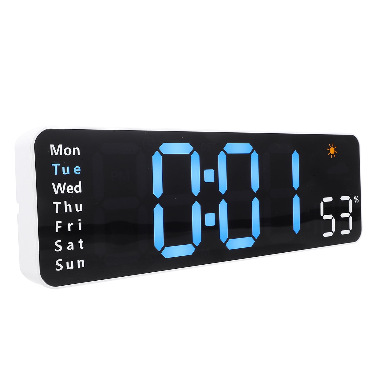Masteelf Electric Clock Led Clock Large Screen Thermometer Display ...