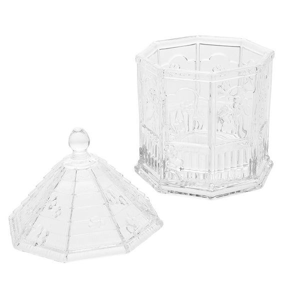 Masteelf Elegant Glass Storage Jar with Airtight Lid for Decor Transparent Kitchen Organization 70 oz