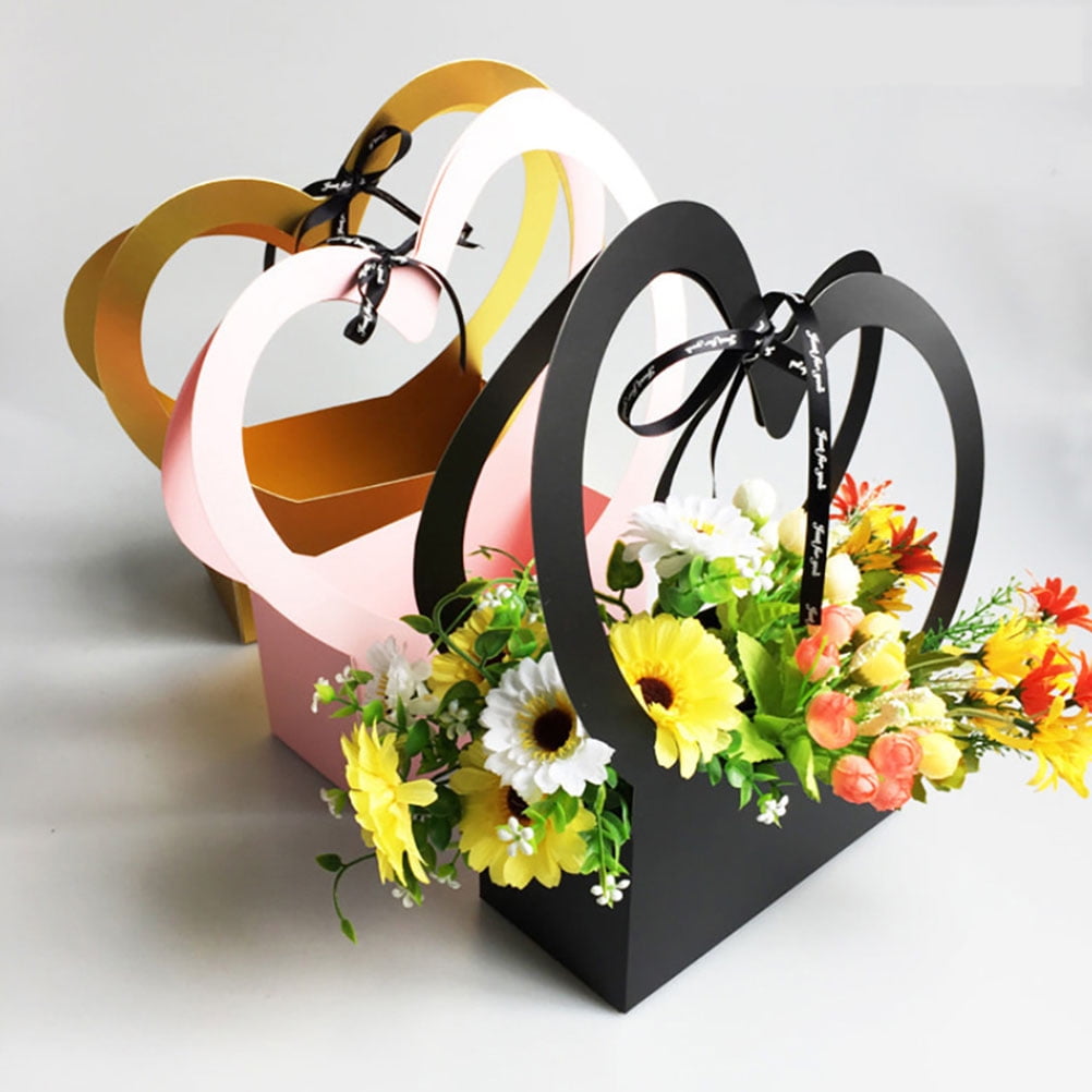 Masteelf Elegant Kraft Paper Flower Bouquet Box for Wedding with ...