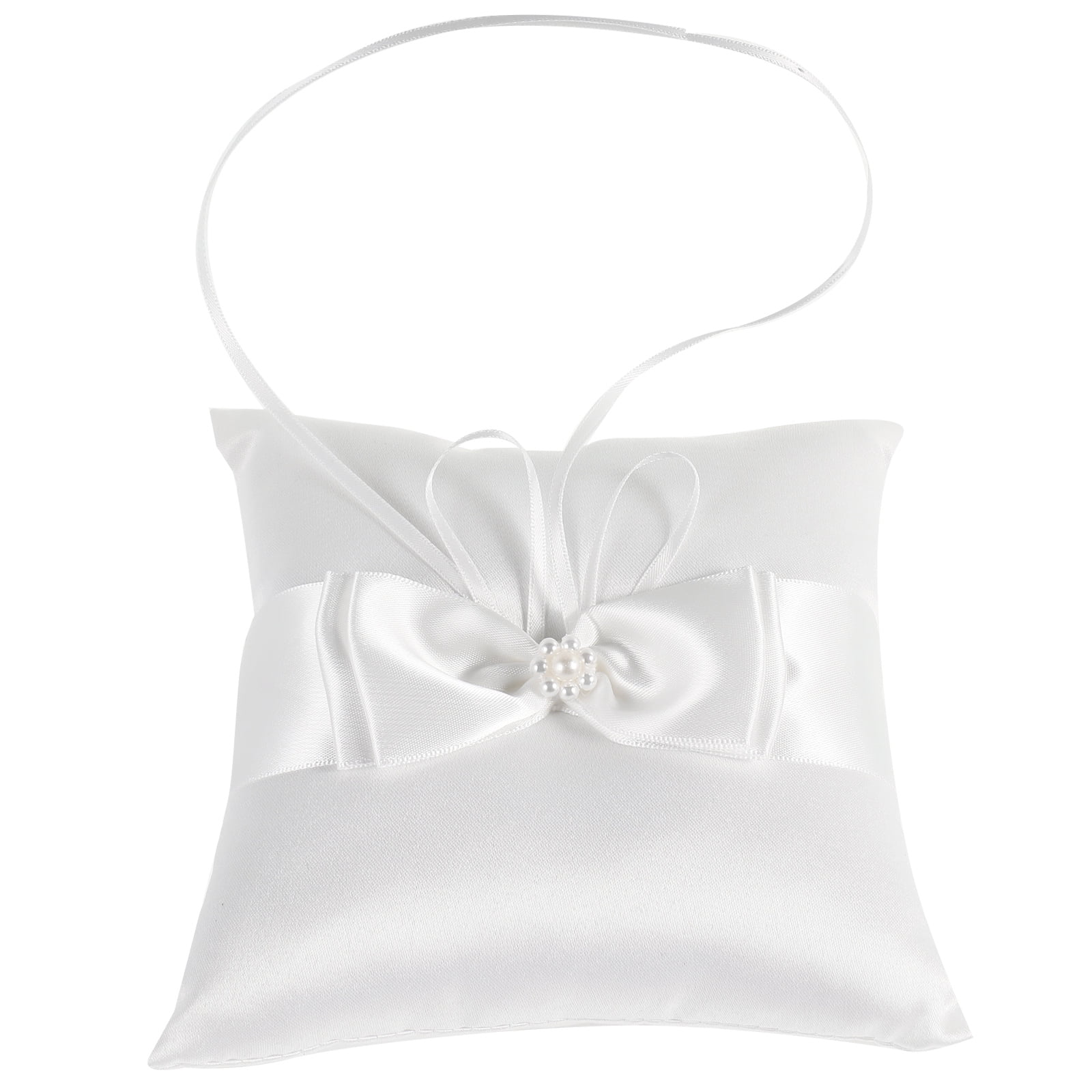 Darice DIY Ring Pillow - Cream Satin, 7x7 Inches, Personalizable Wedding Keepsake 6 thumbnail image