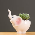 thumbnail image 1 of Masteelf  Elephant Ceramic Flowerpot Decoration Succulent Container Colorful, 1 of 8