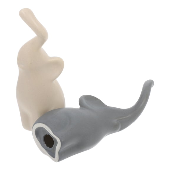 Masteelf  Elephant Figurine Mini Figurines Ceramic Ornament