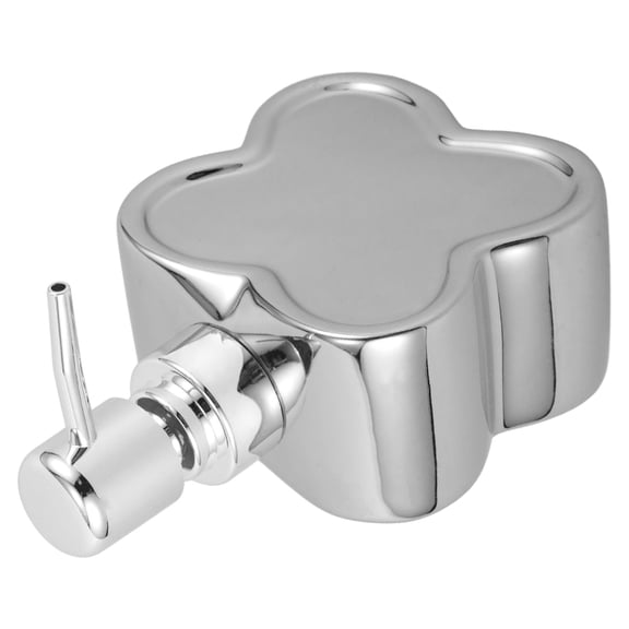 Masteelf Empty Liquid Dispenser Bottle Refillable Shower Gel Bottle Ceramic Flower Soap Dispenser Bathroom Soap Dispenser Bottle Lotion Bottle