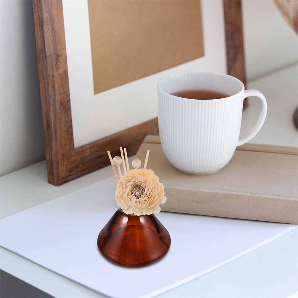 Masteelf Empty Refillable Glass Diffuser Bottles for Home 220ml Wide ...