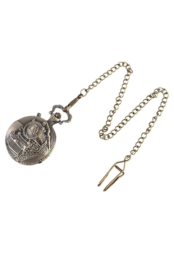 Engraved Pocket Watch Friends Gift Brown Man Men's