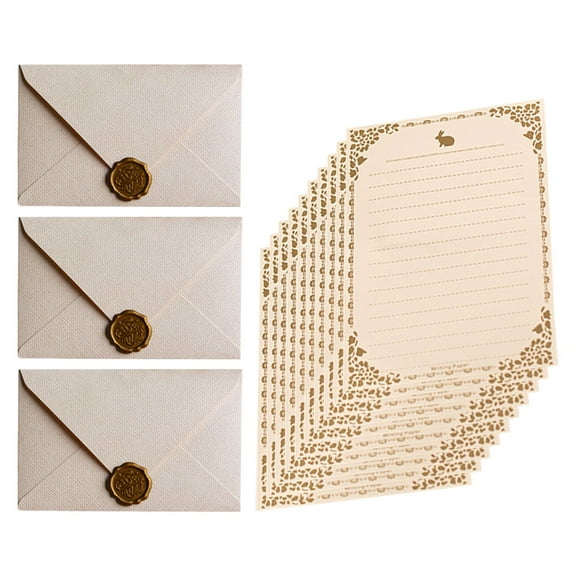 Masteelf  Envelope Old for Letters Envelopes Self Seal Alphabet Stickers Party Supplies Student