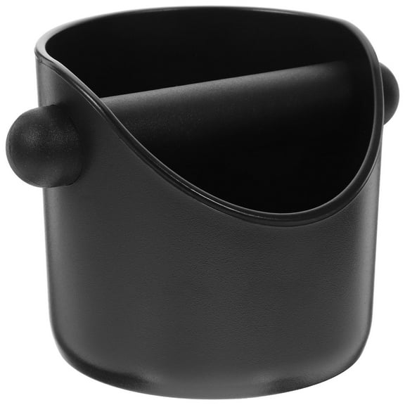 Masteelf Espresso Grinds Waste Container Coffee Knock Box Anti-slip Espresso Dump Bin for Home Cafe Open Mouthed